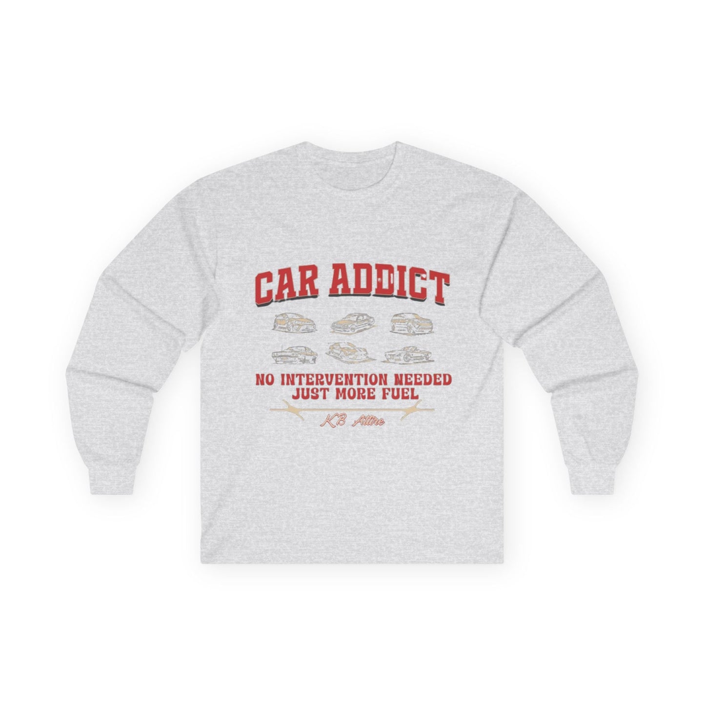 'Car Addict' Long Sleeve Tee