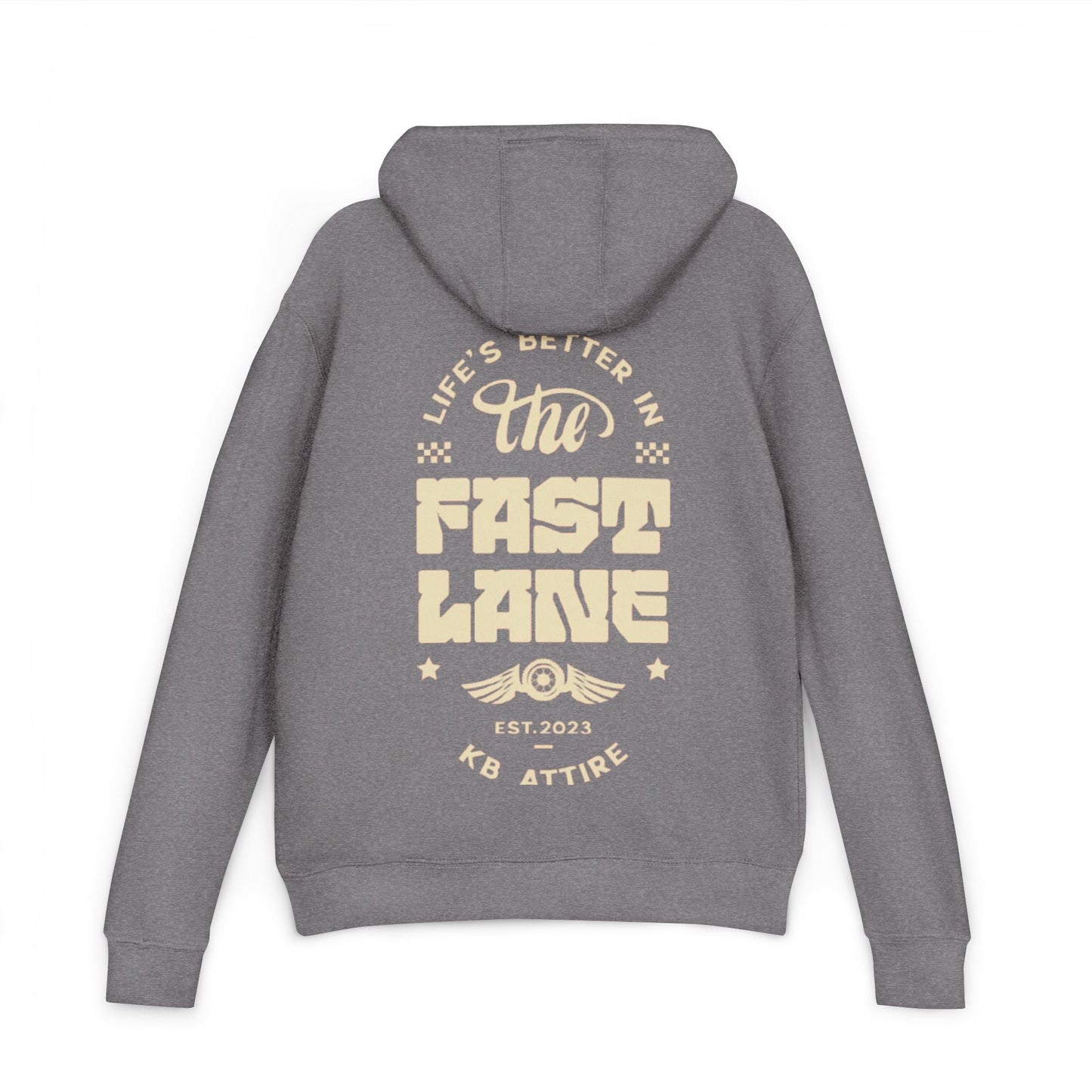 KB Attire French Terry Fast Lane Vintage Hoodie