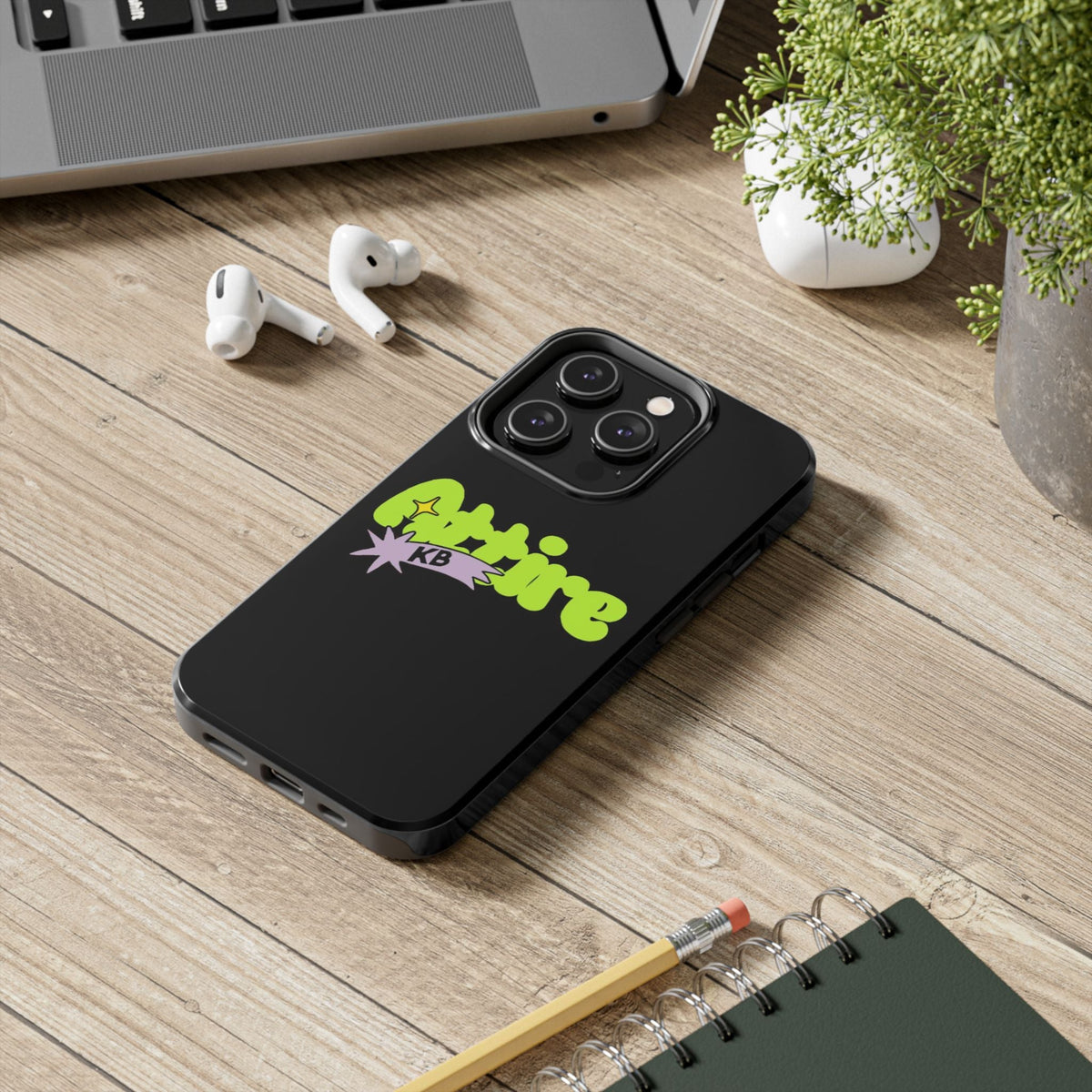 KB Attire Cartoon Phone Case (Black)
