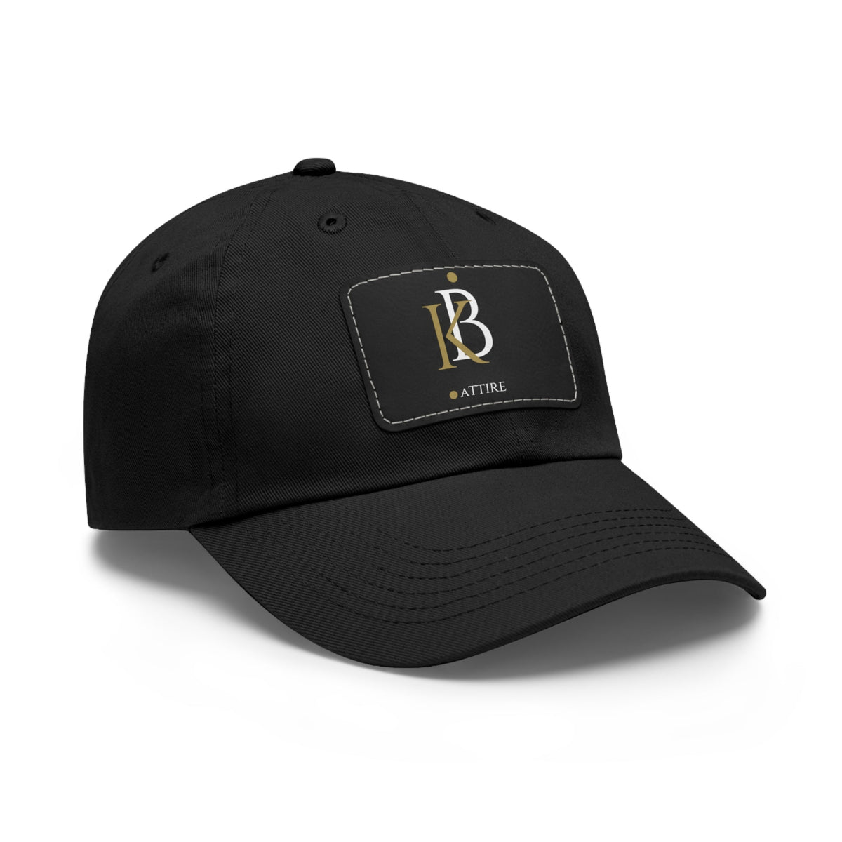 Custom KB Attire Dad Hat with Leather Patch (Rectangle)