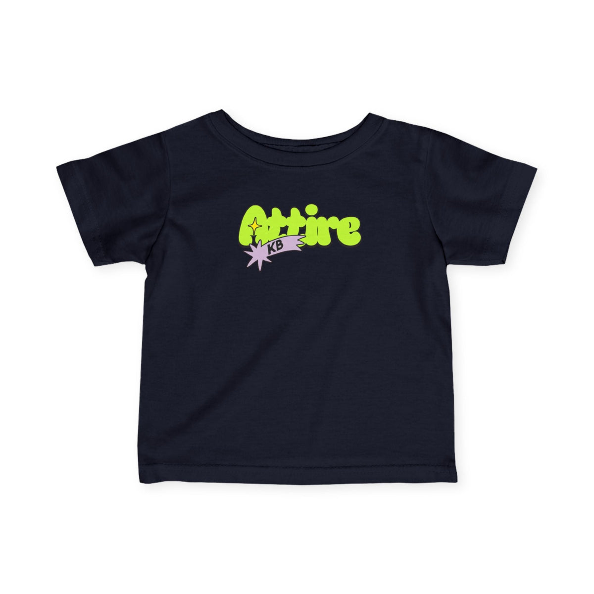KB Attire Vibrant Infant Tee with "Cartoon" Logo