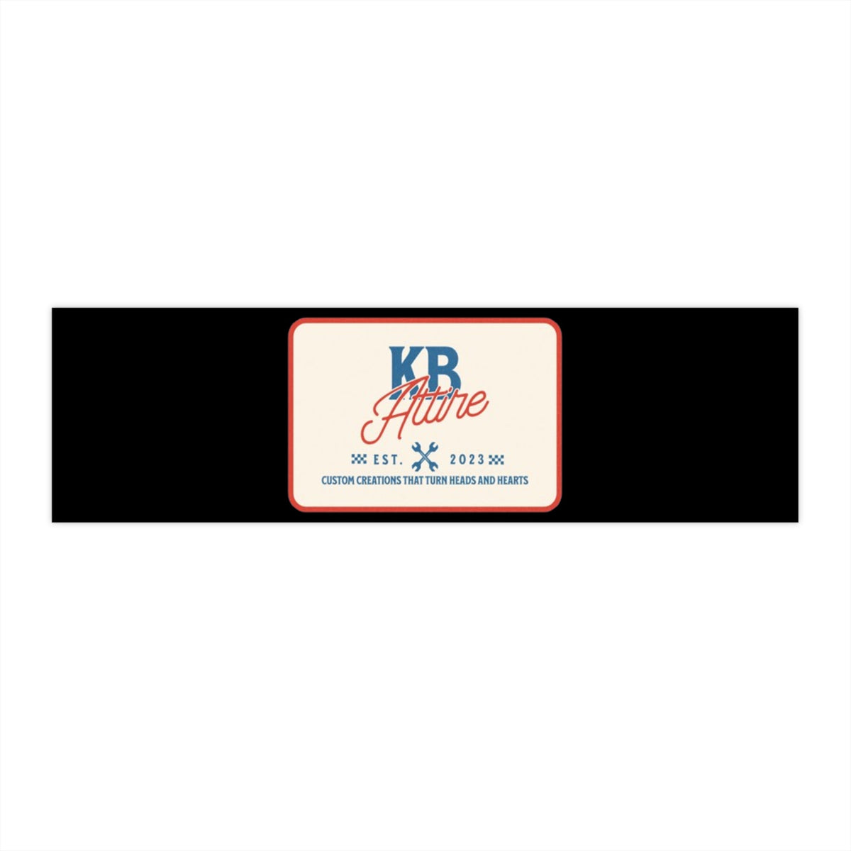 KB Attire "The Patch" Bumper Sticker