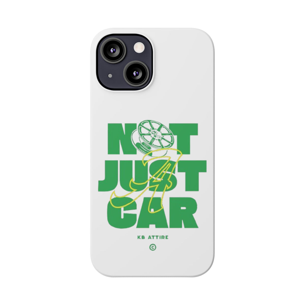 Not Just A Car Slim IPhone Cases (White)