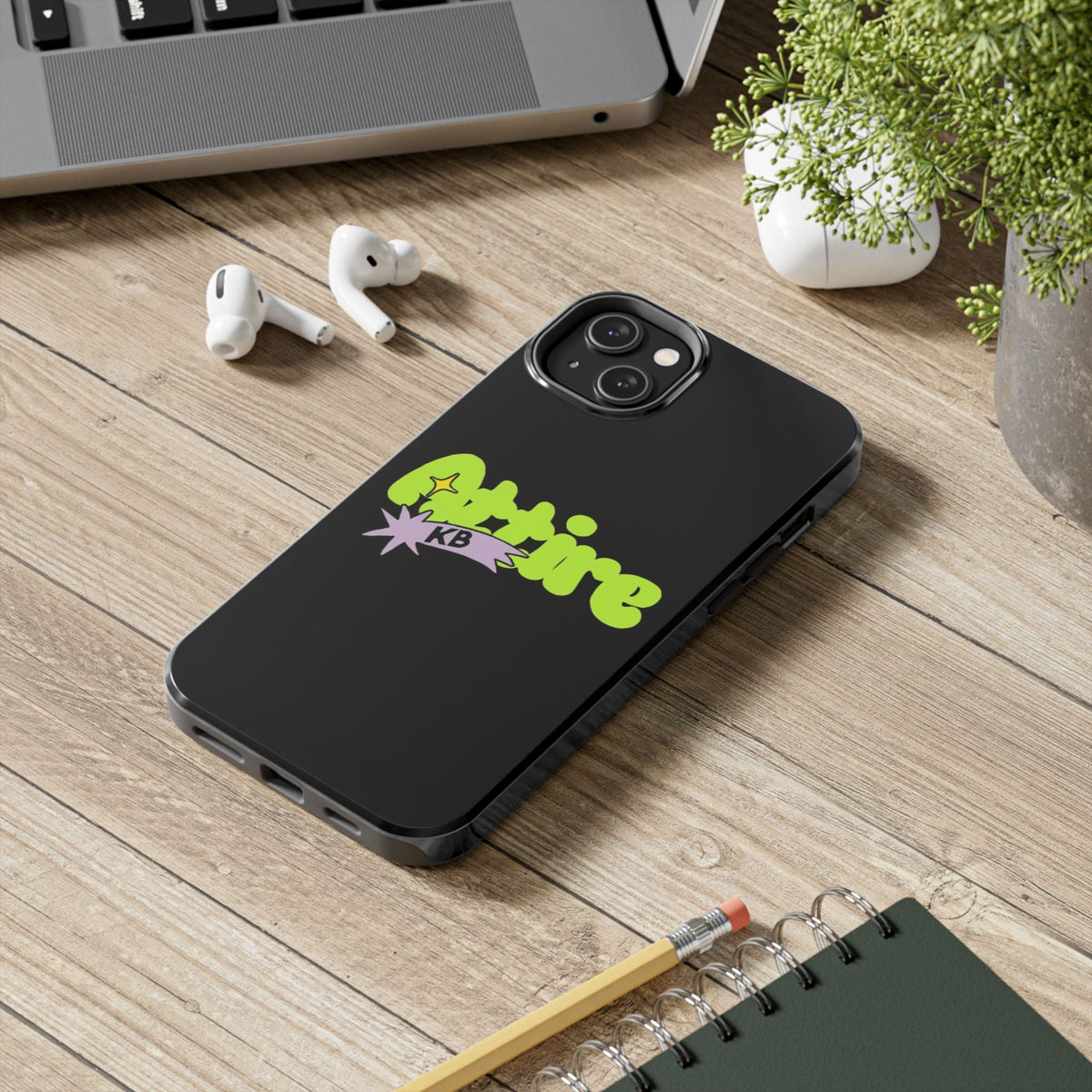 KB Attire Cartoon Phone Case (Black)