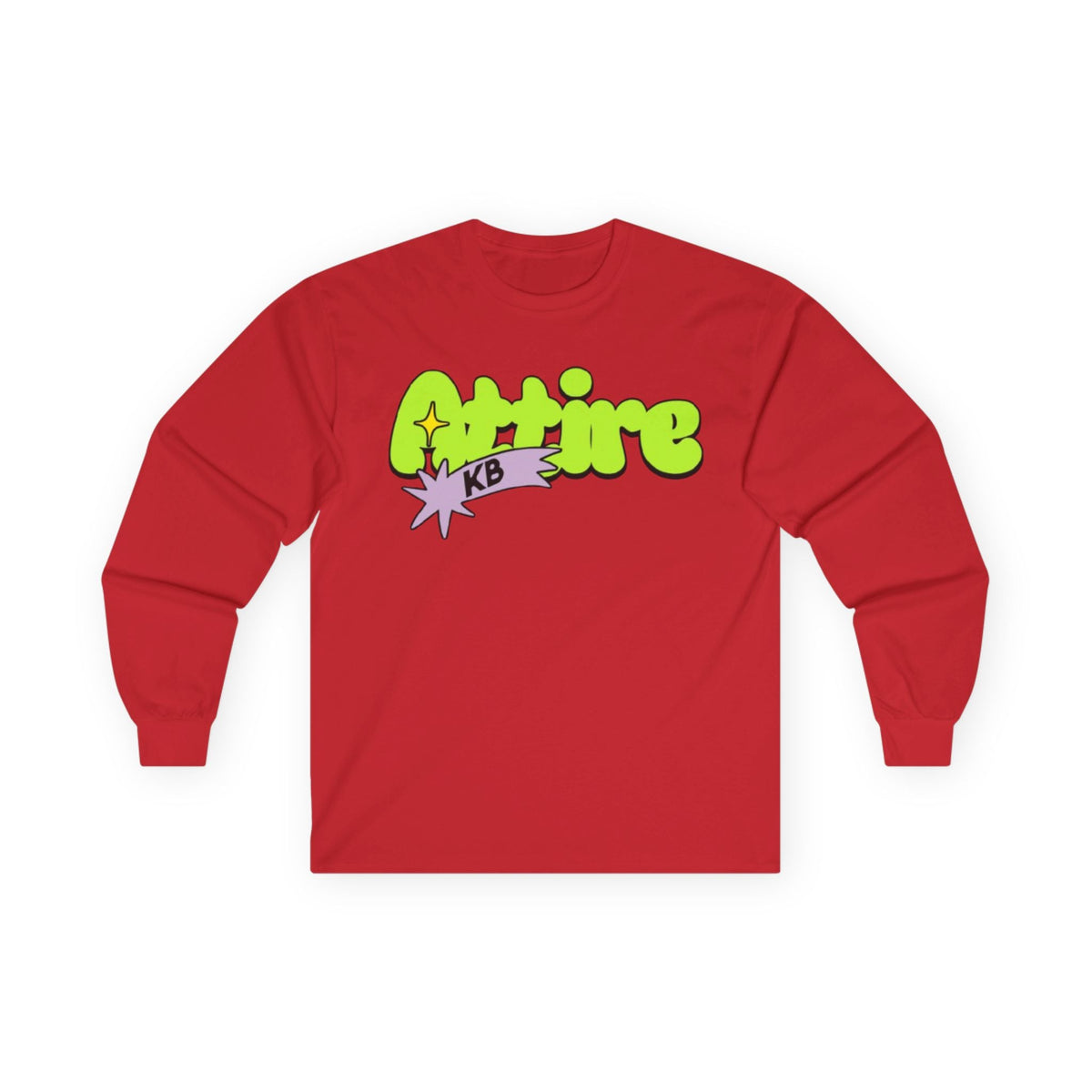 KB Attire Cartoon Graphic Long Sleeve Tee