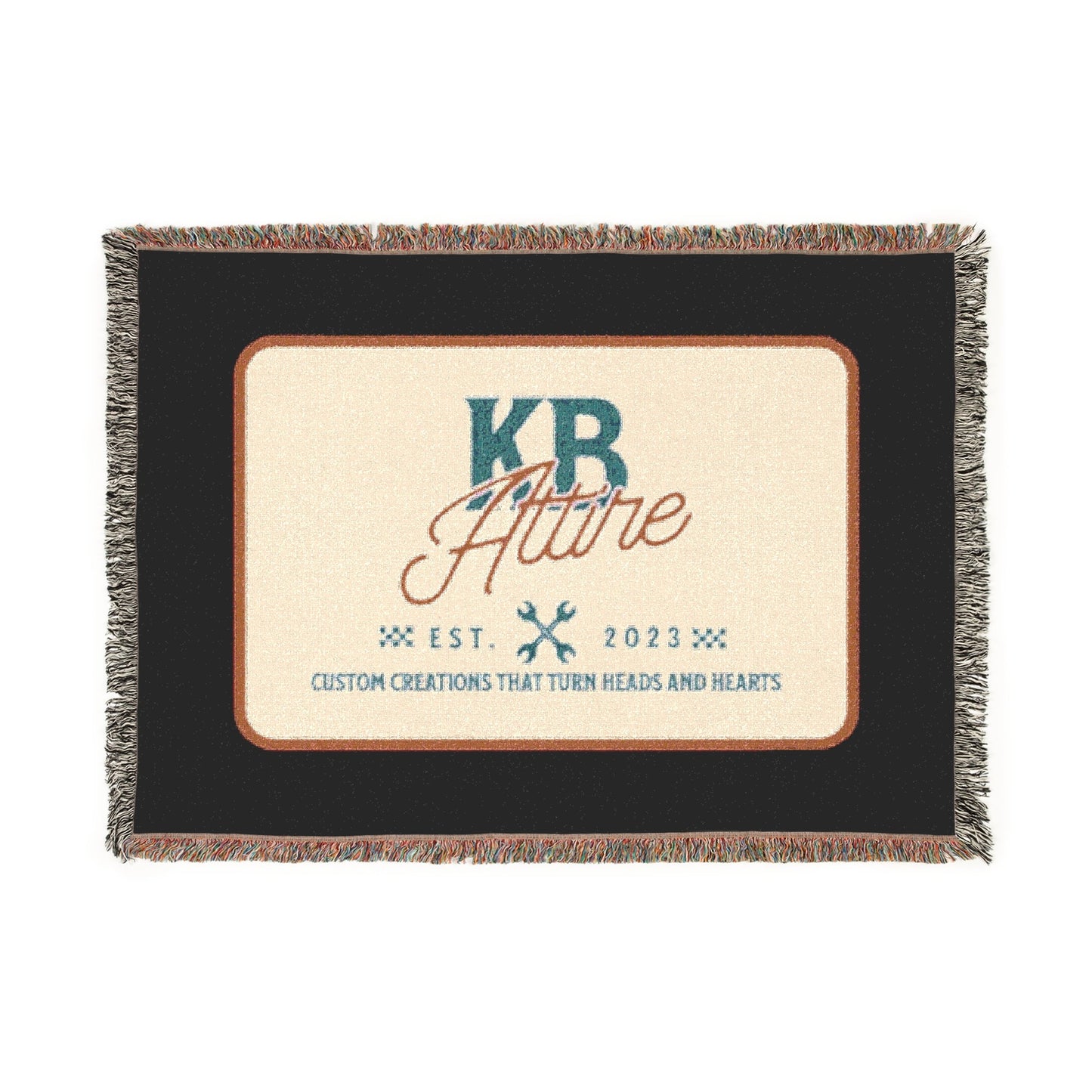 KB Attire "The Logo" Woven Blanket (Black)