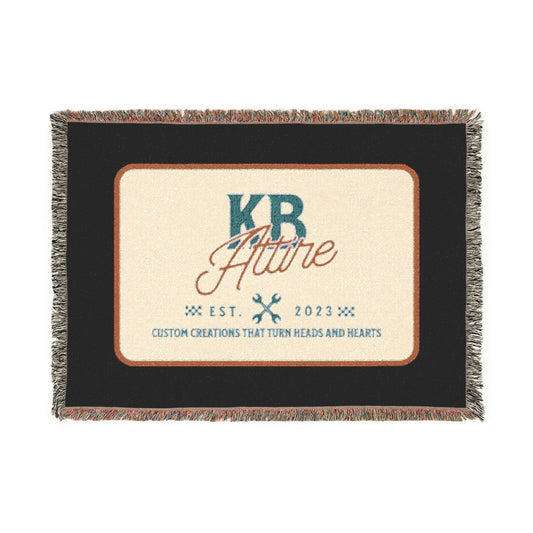 KB Attire "The Logo" Woven Blanket (Black)