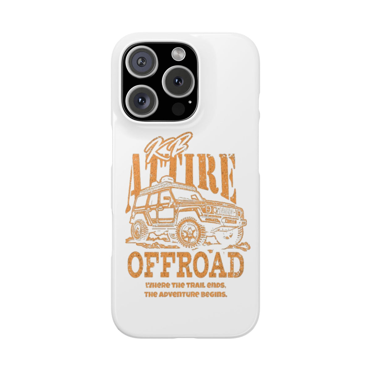 KB Attire Offroad Adventure IPhone Case (White)