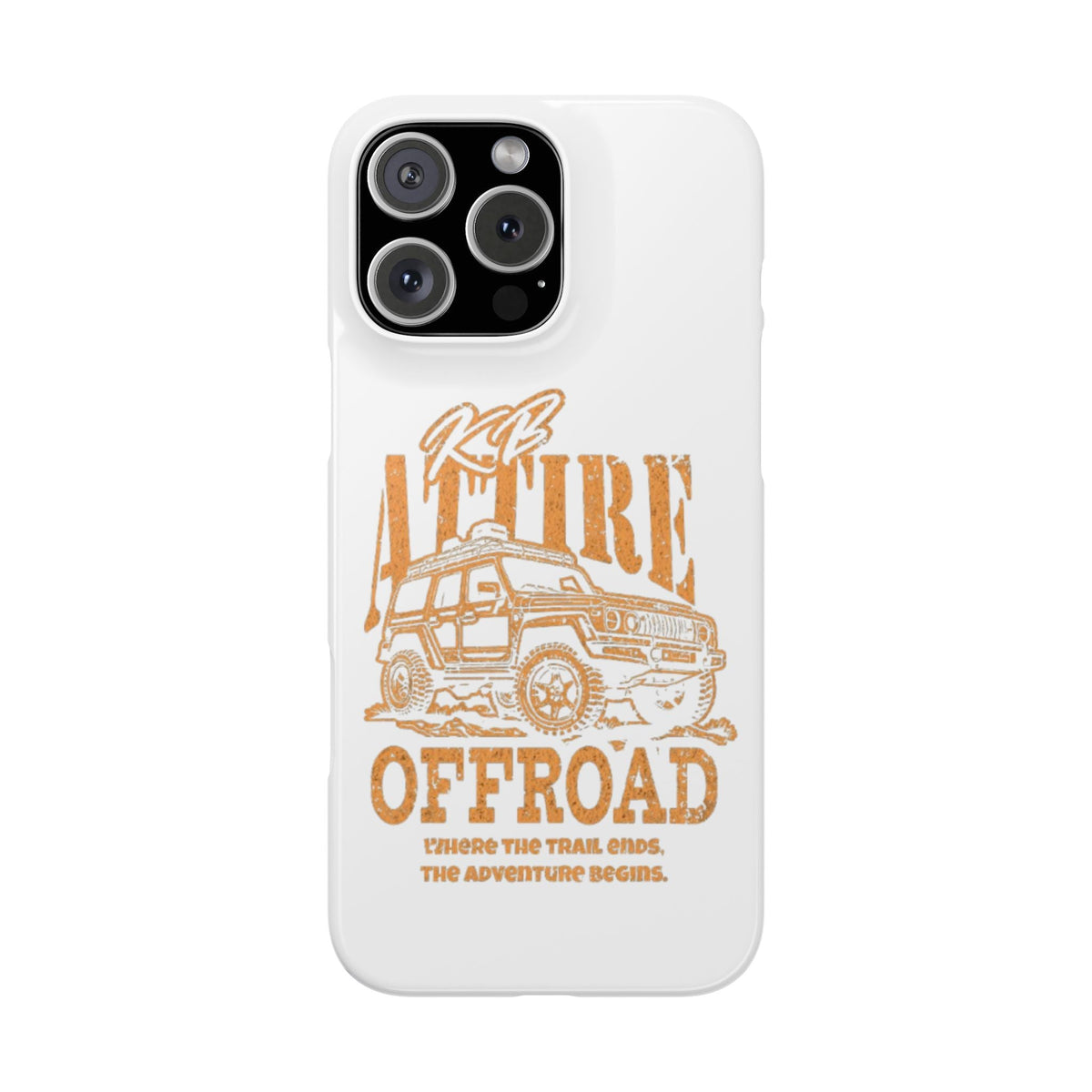 KB Attire Offroad Adventure IPhone Case (White)