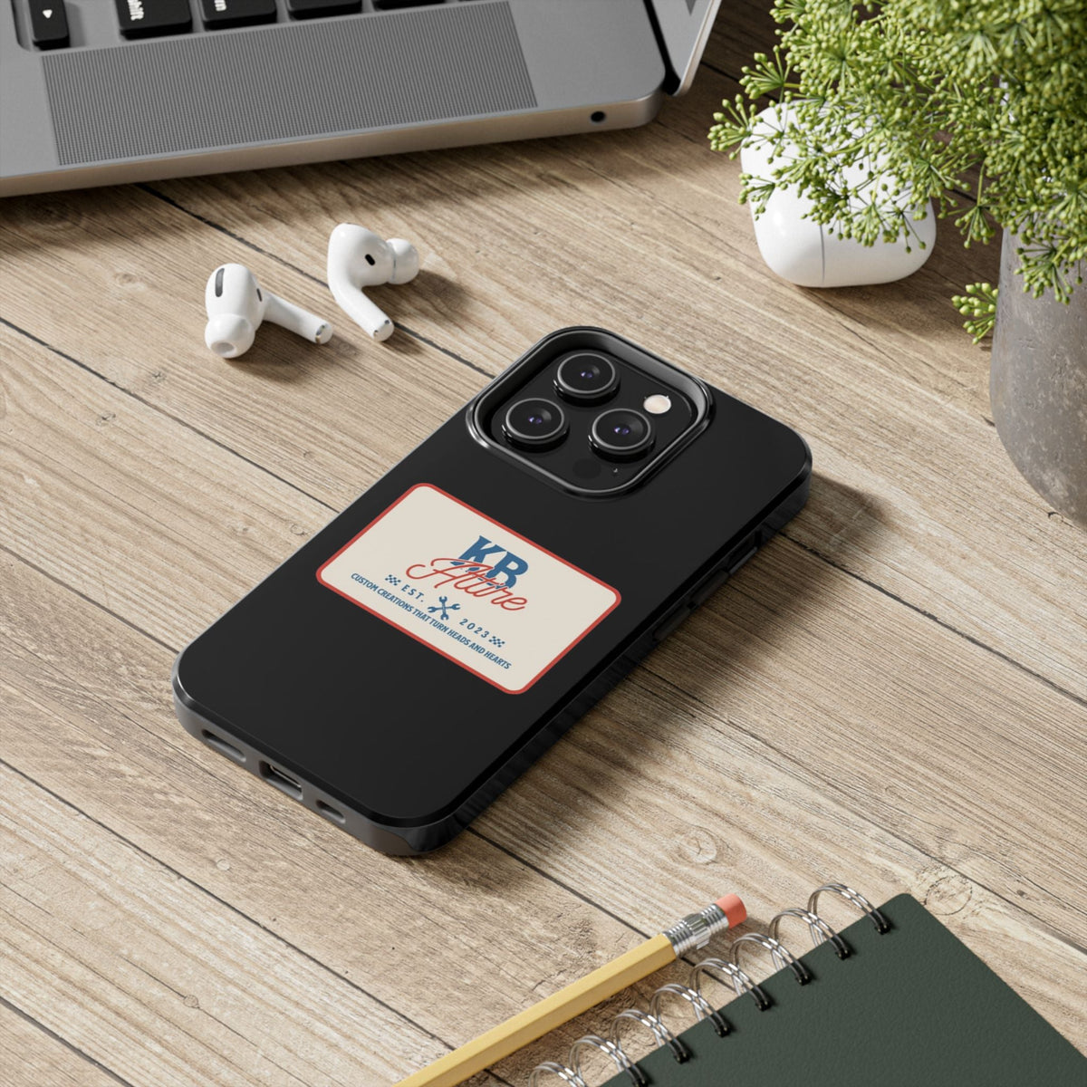 KB Attire 'The Patch' Phone Case (Black)
