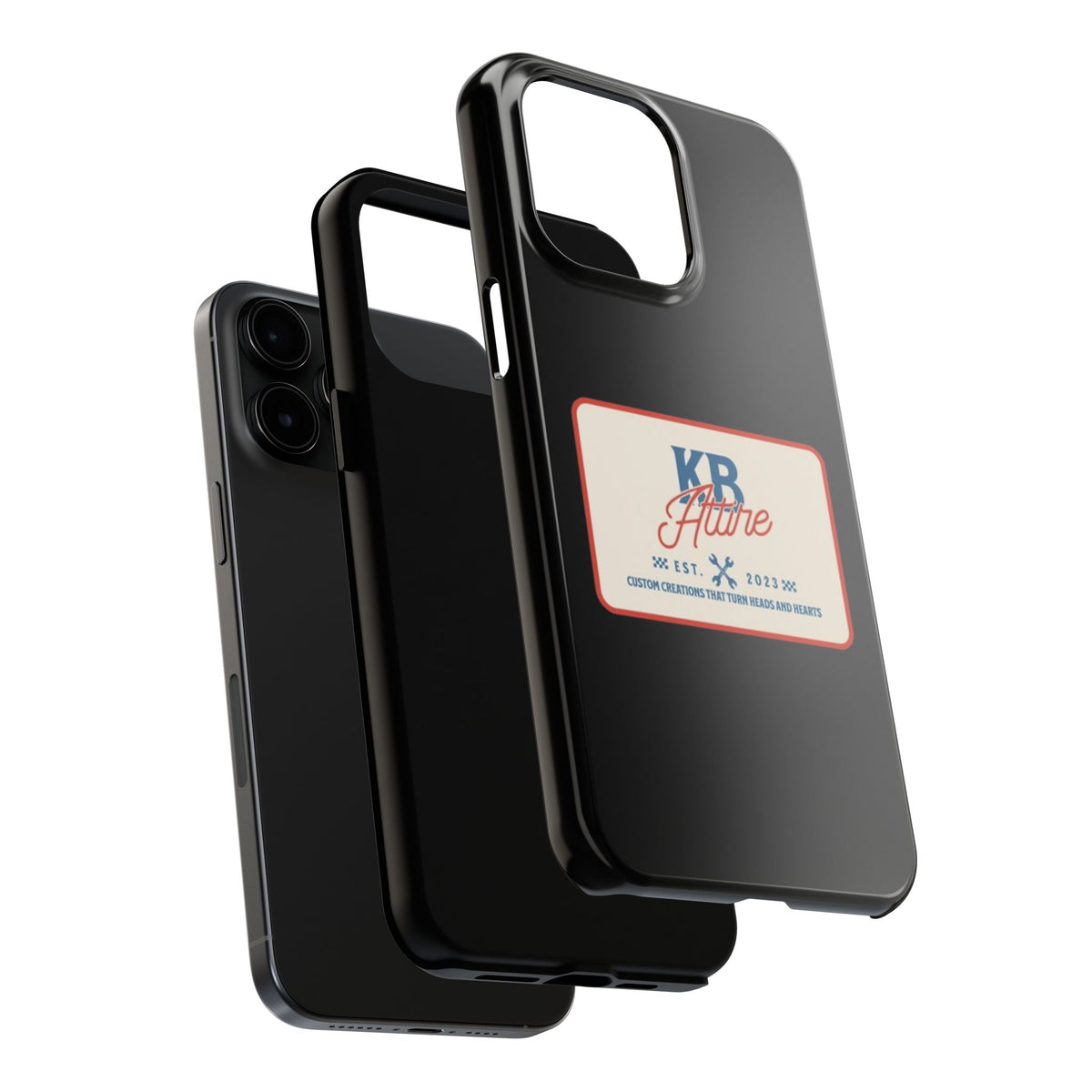 KB Attire 'The Patch' Phone Case (Black)