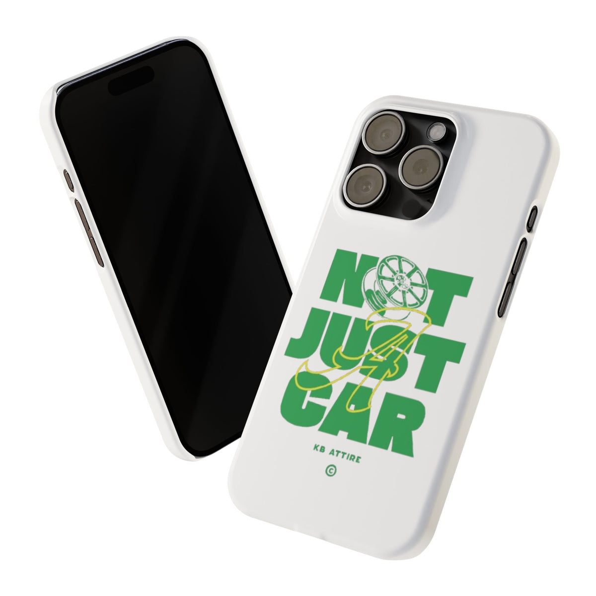 Not Just A Car Slim IPhone Cases (White)