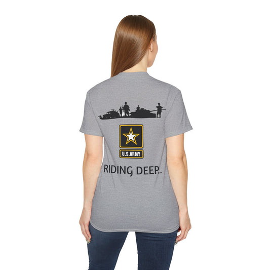 Custom KB Attire Grey "Riding Deep" Unisex Ultra Cotton Tee