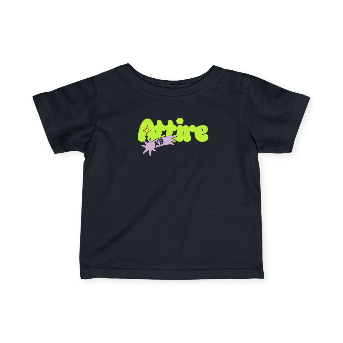 KB Attire Vibrant Infant Tee with "Cartoon" Logo