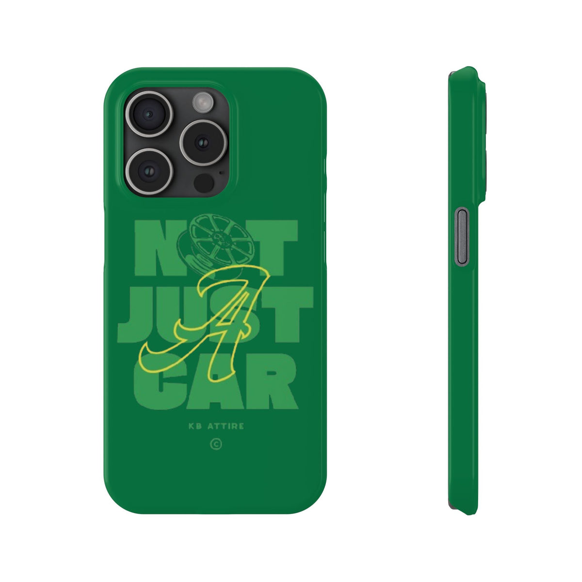 Not Just A Car Slim IPhone Cases (Green)