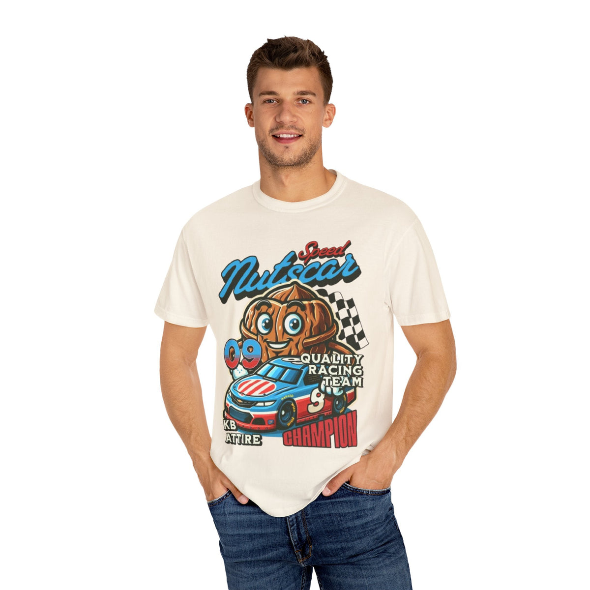 Champion Nutcar Racing T-Shirt | Unisex Garment-Dyed Tee for Racing Fans