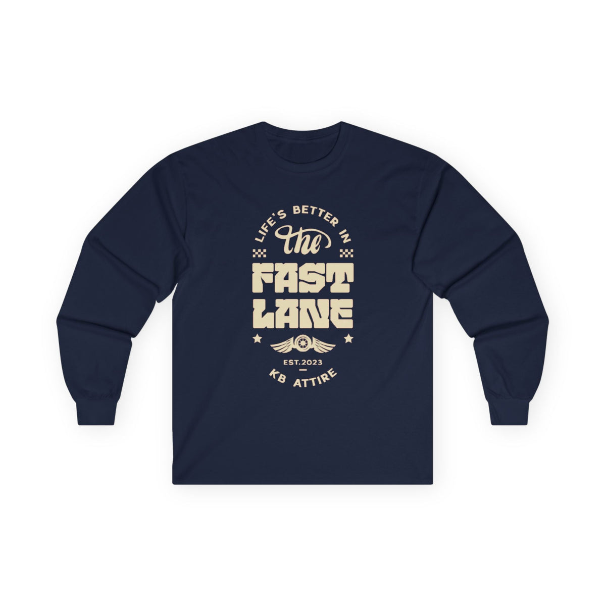 Unisex Long Sleeve 'Fast Lane' Tee