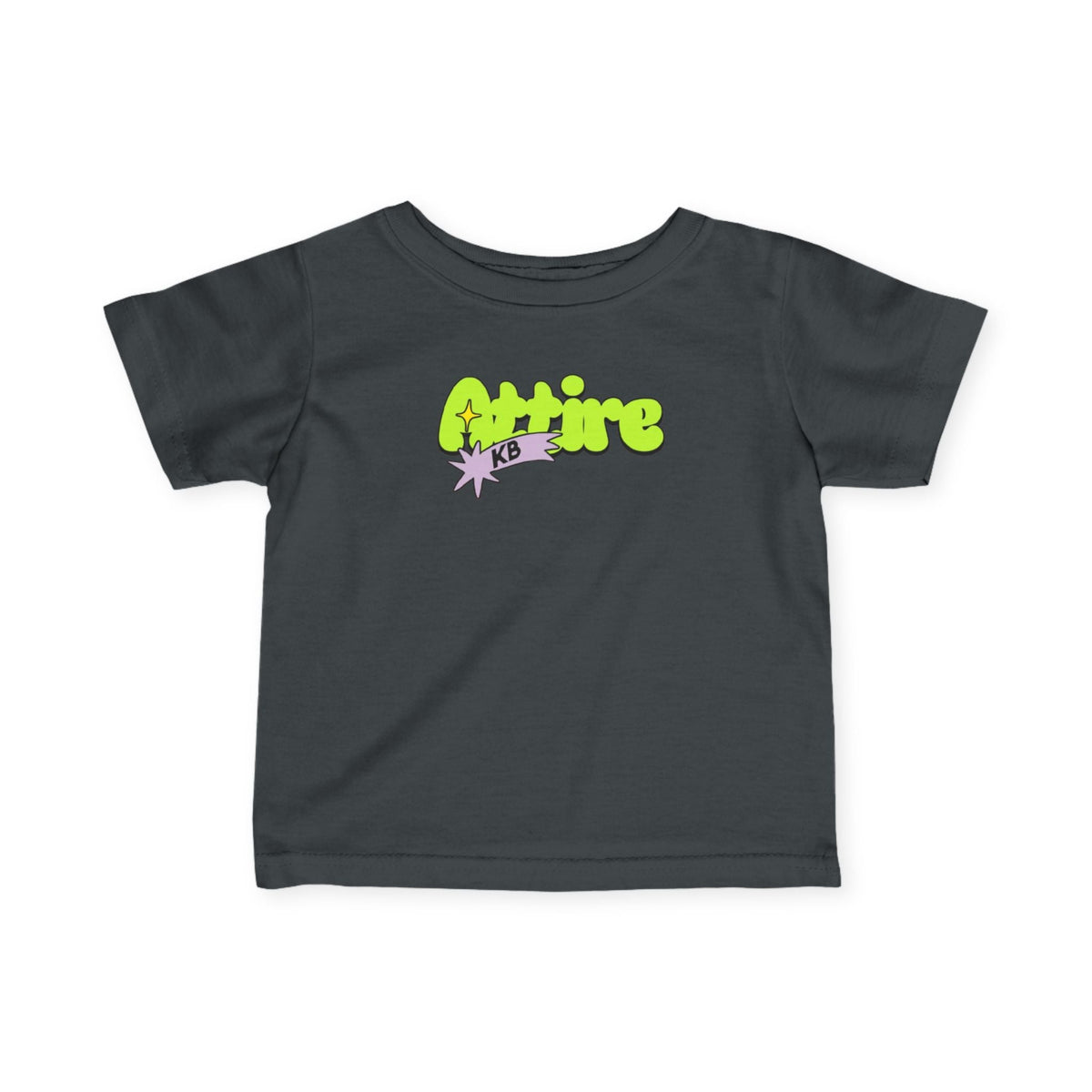 KB Attire Vibrant Infant Tee with "Cartoon" Logo