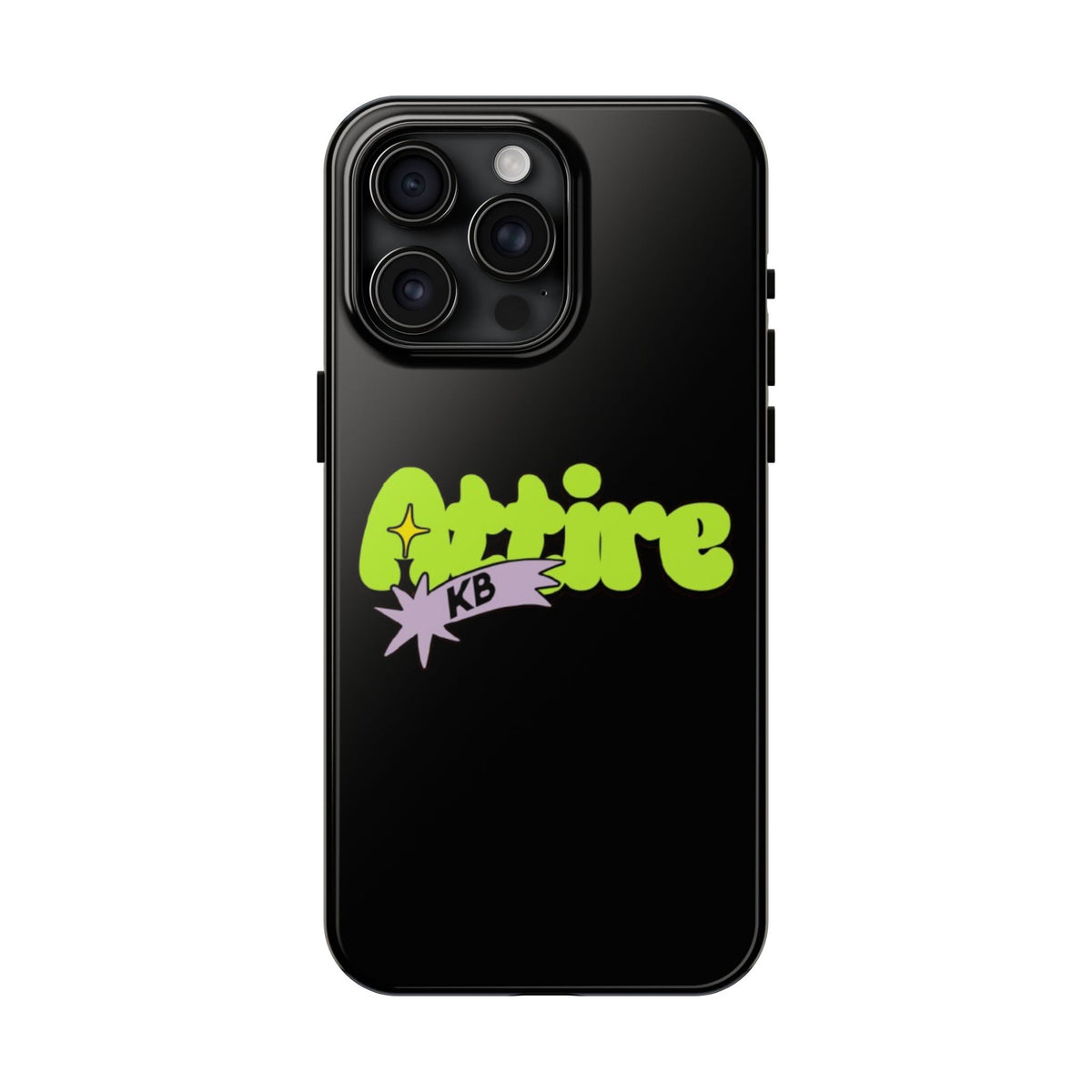 KB Attire Cartoon Phone Case (Black)