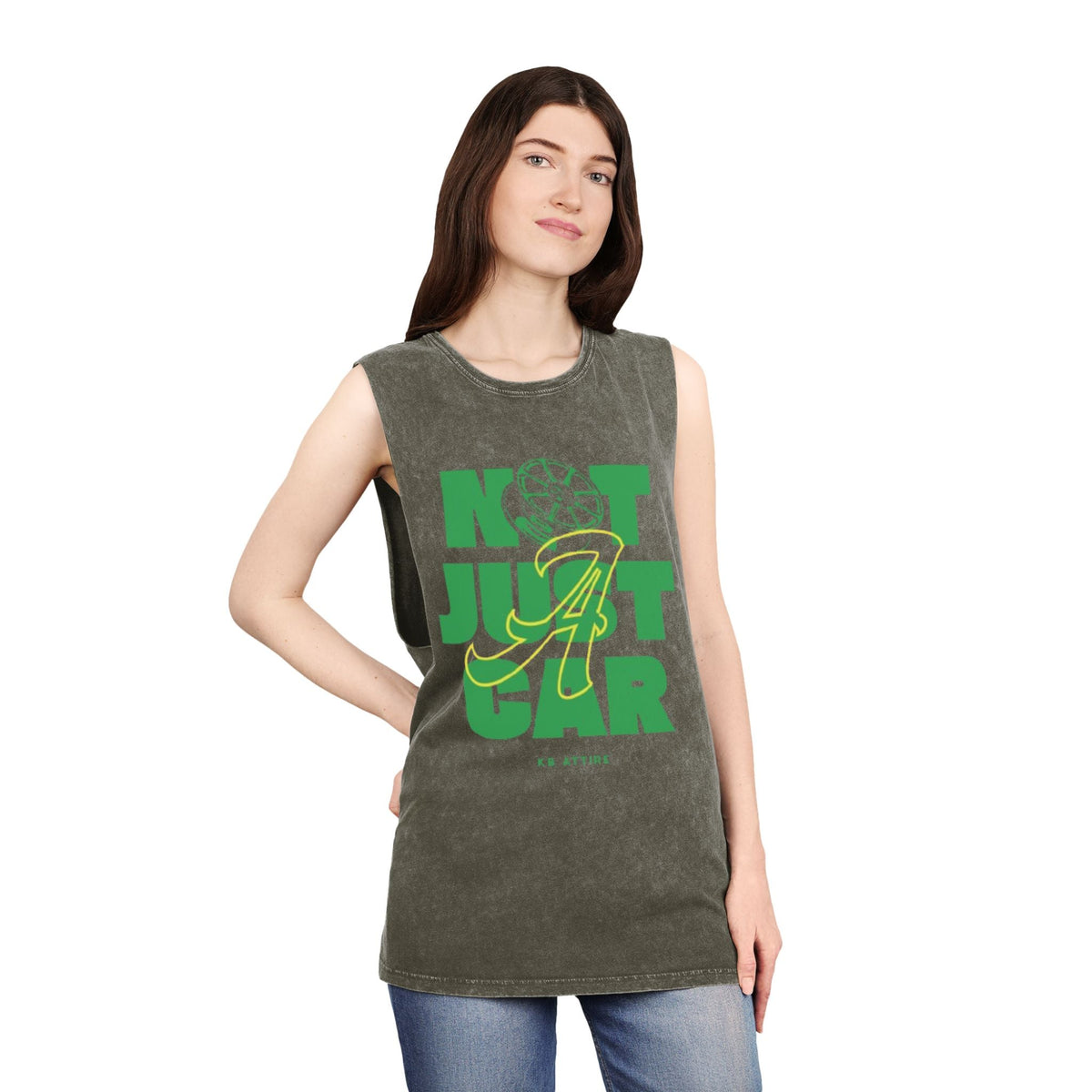 Unisex Stonewash 'Not Just A Car' Tank Top