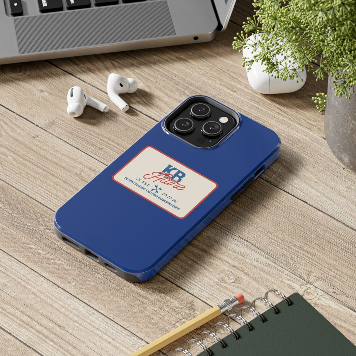 KB Attire 'The Patch' Phone Case (Blue)