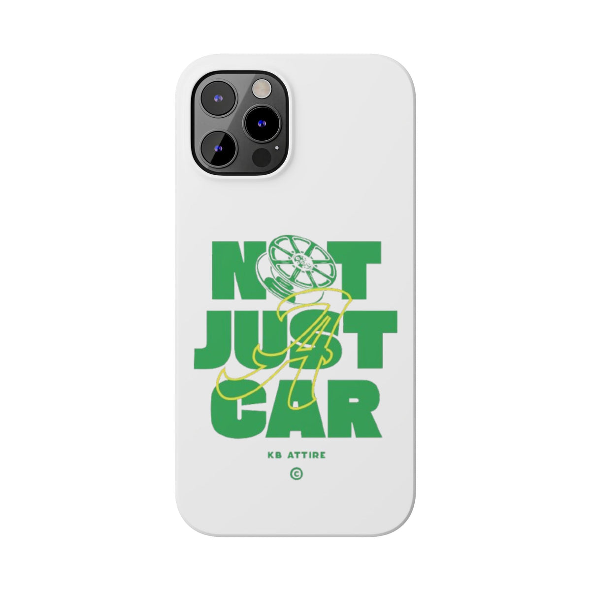 Not Just A Car Slim IPhone Cases (White)