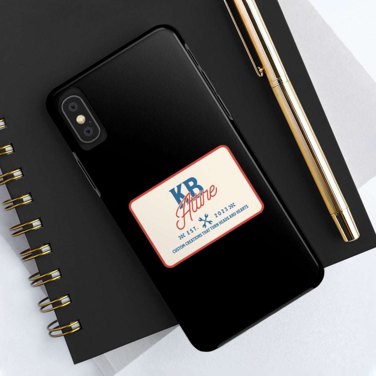 KB Attire 'The Patch' Phone Case (Black)