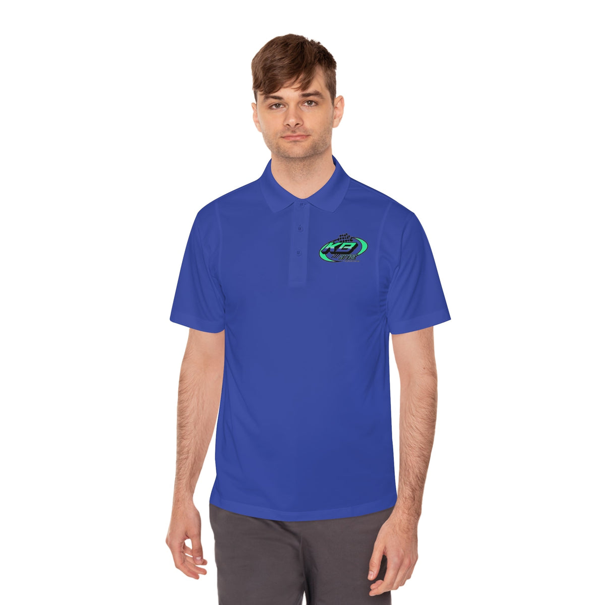 KB Attire Men's Logo Sport Polo Shirt