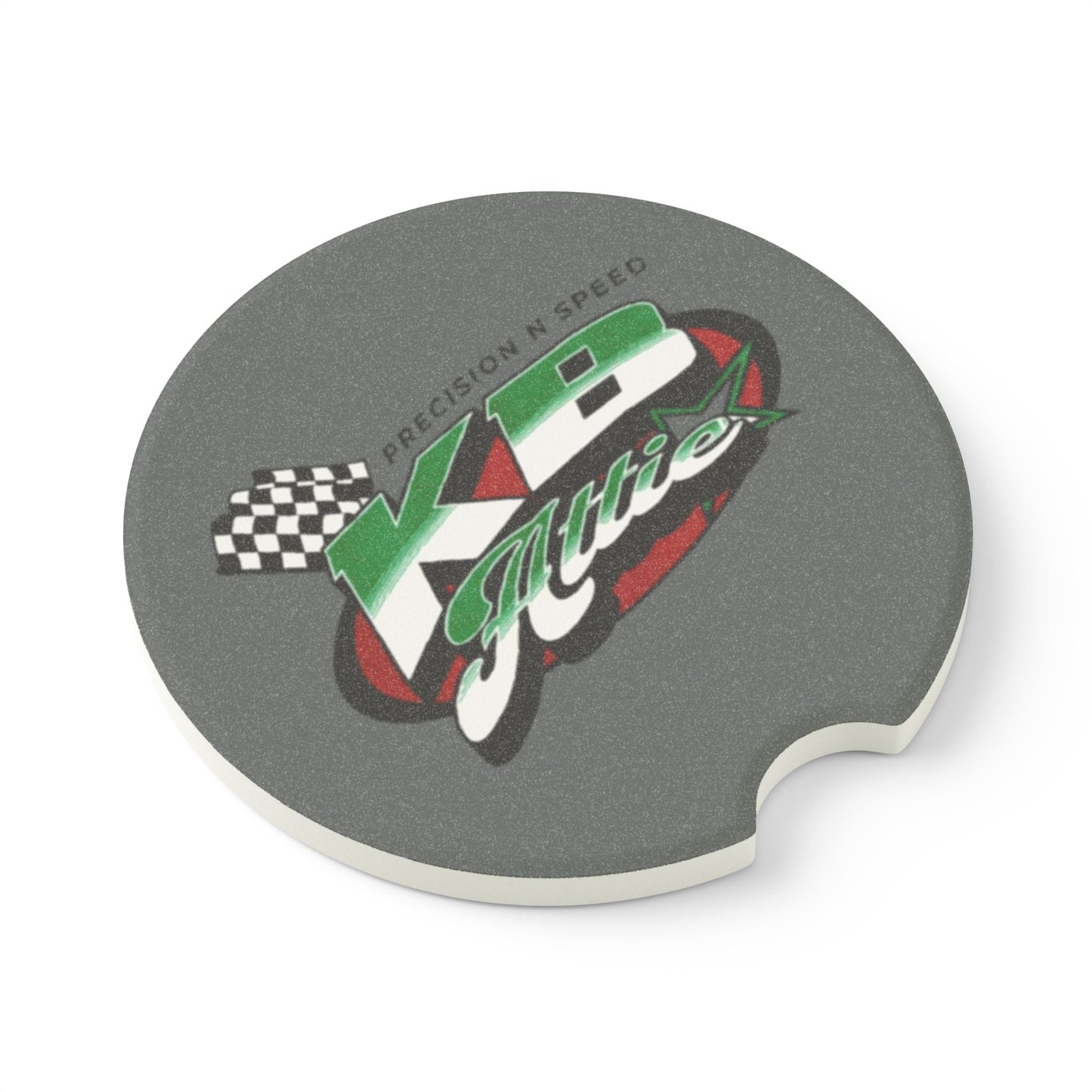 KB Attire Custom Soapstone Car Coaster (Grey)