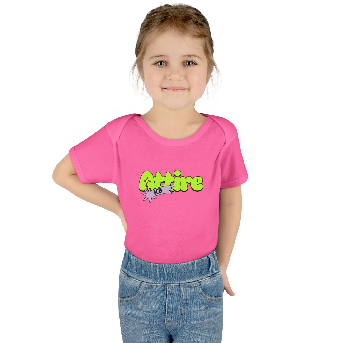 KB Attire Infant Bodysuit with "Cartoon" Logo
