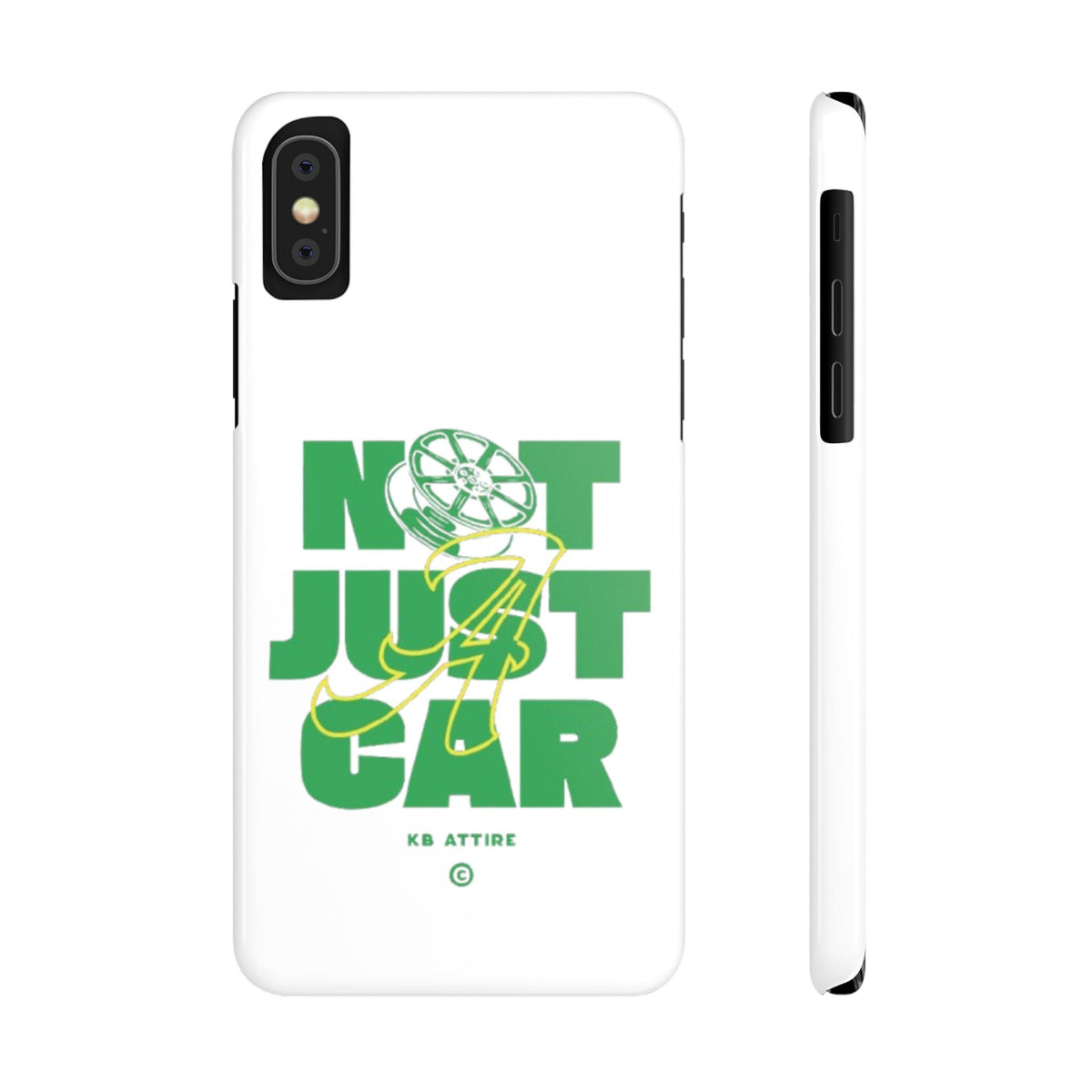 Not Just A Car Slim IPhone Cases (White)