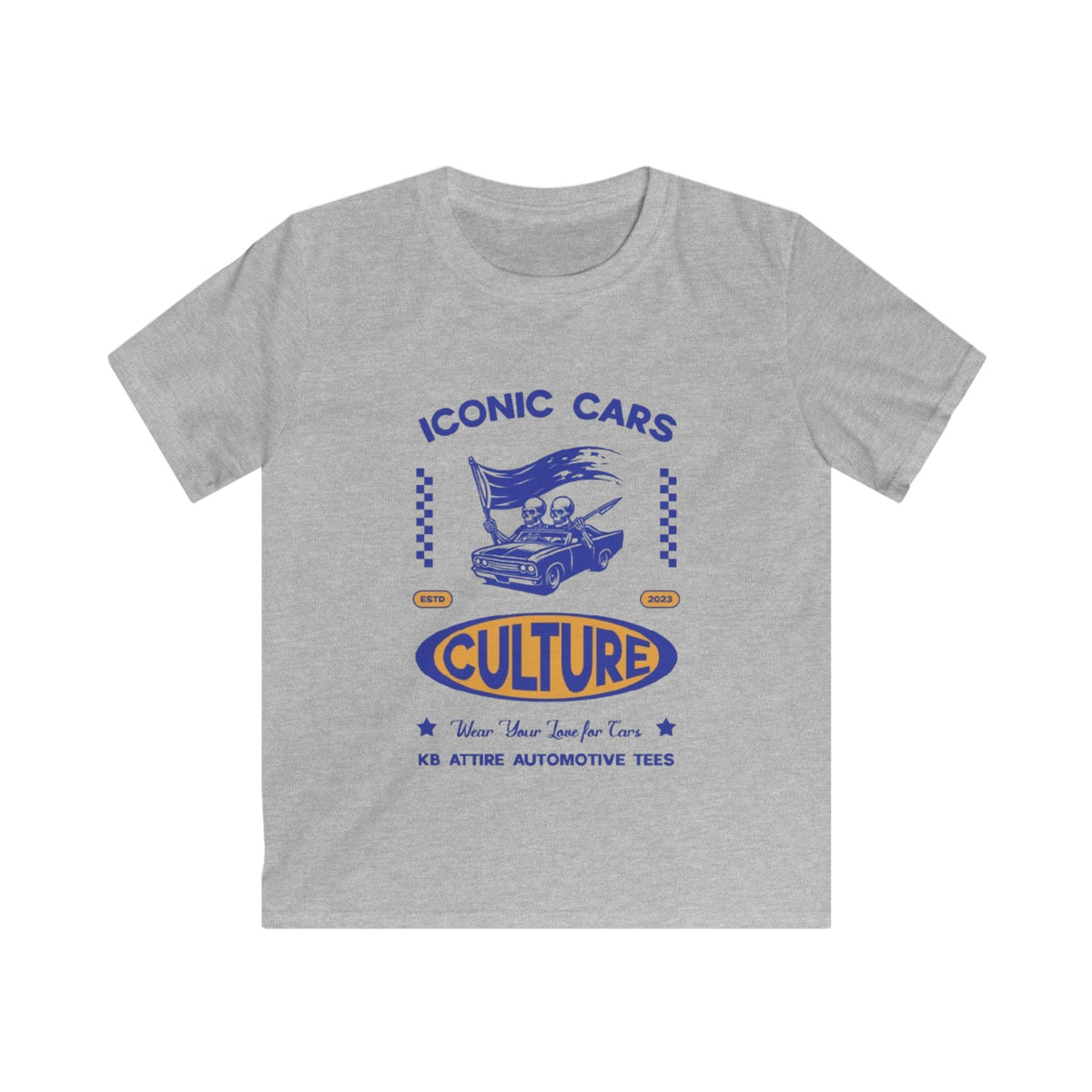 KB Attire Iconic Cars Kids Tee