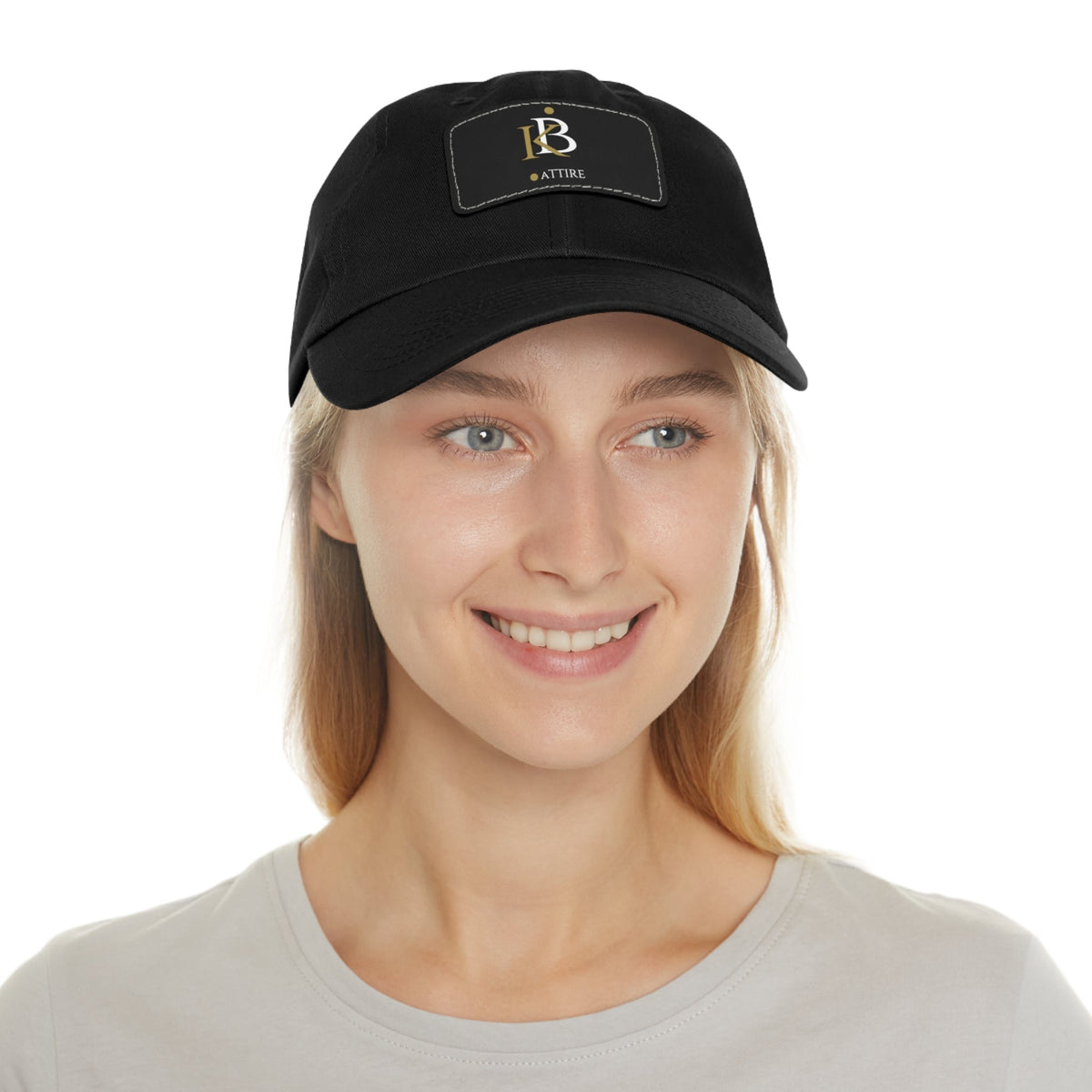 Custom KB Attire Dad Hat with Leather Patch (Rectangle)