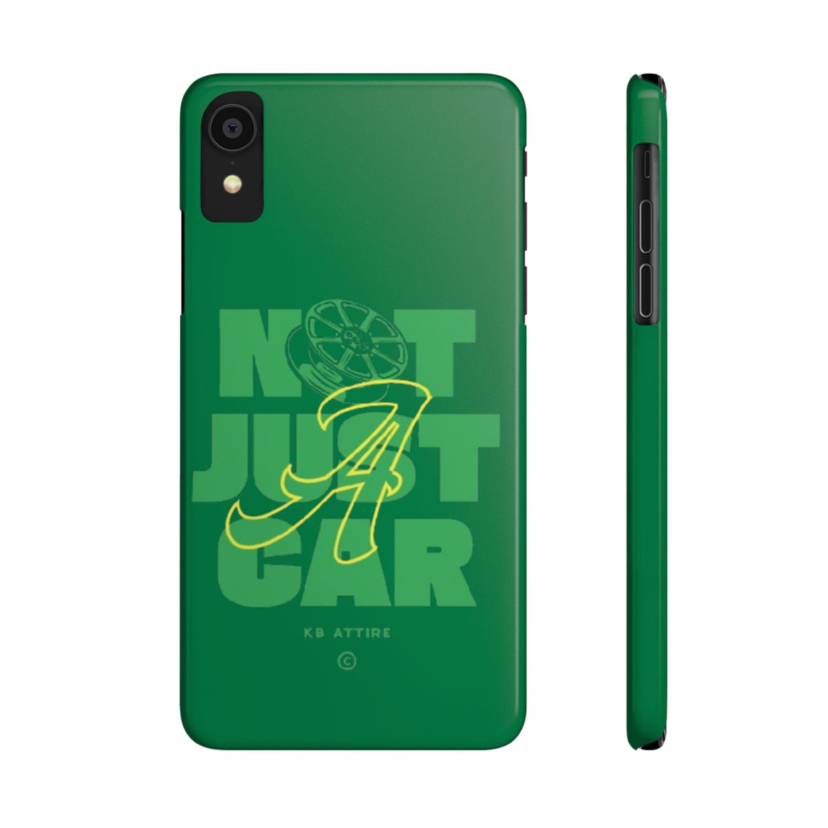 Not Just A Car Slim IPhone Cases (Green)