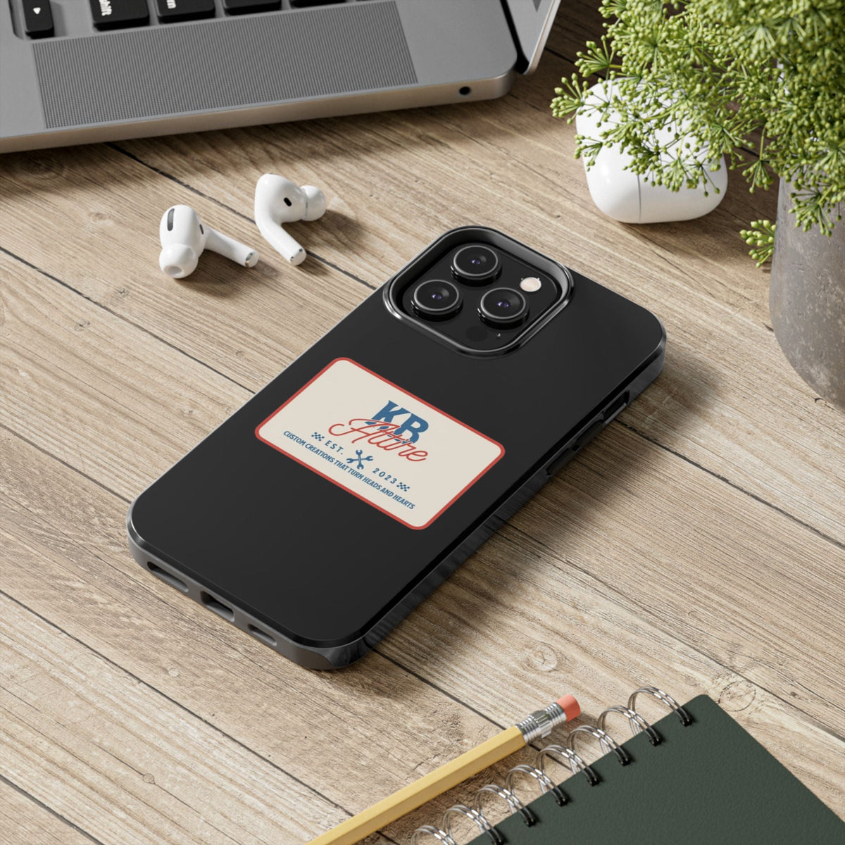 KB Attire 'The Patch' Phone Case (Black)