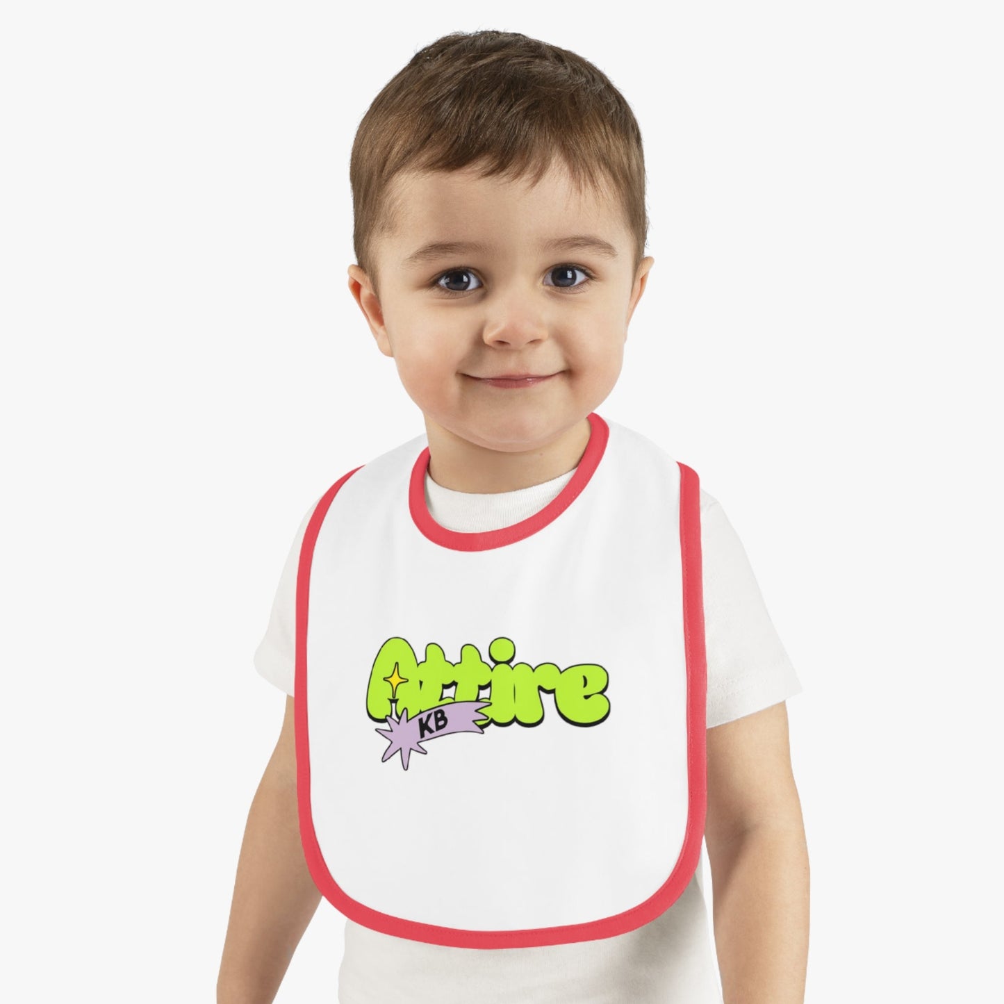 KB Attire Baby Bib with Fun Cartoon Design