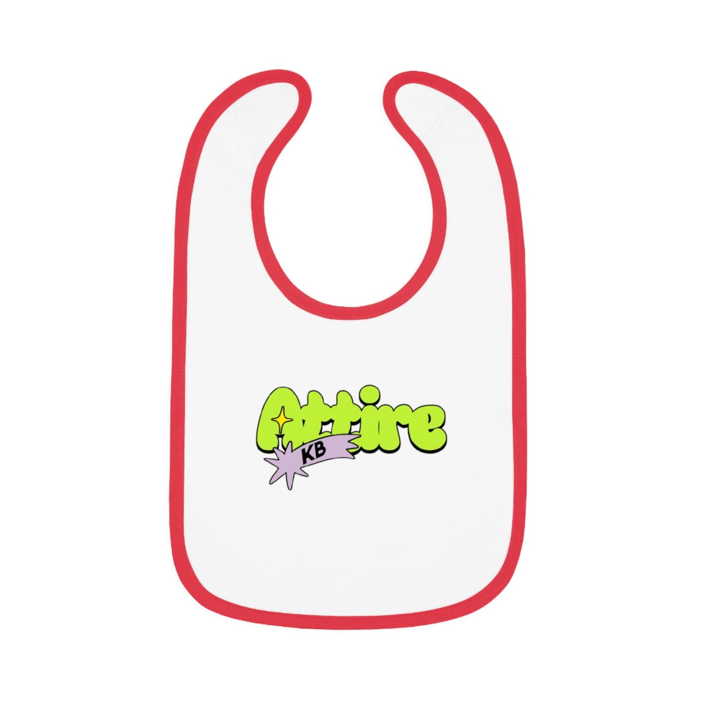KB Attire Baby Bib with Fun Cartoon Design