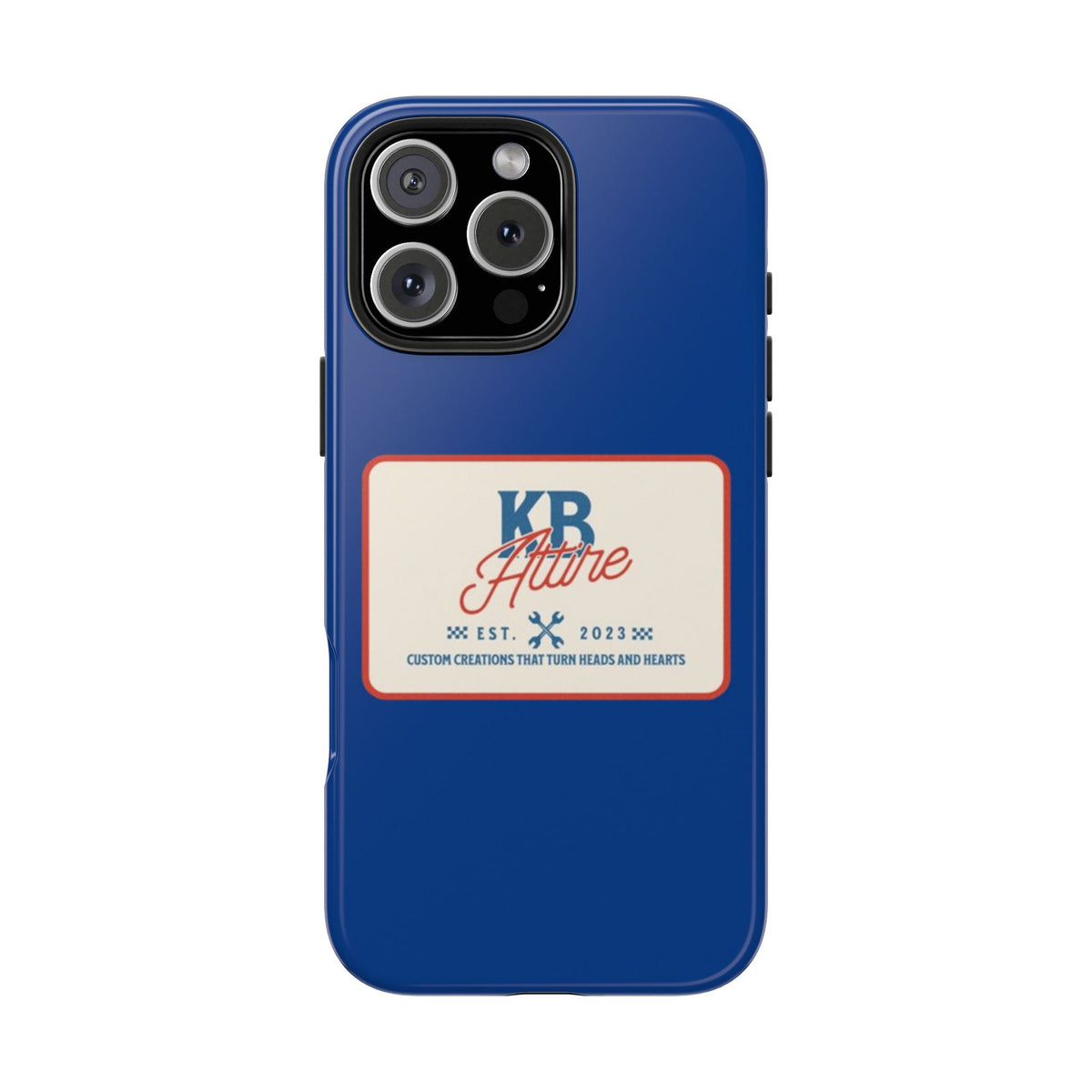 KB Attire 'The Patch' Phone Case (Blue)