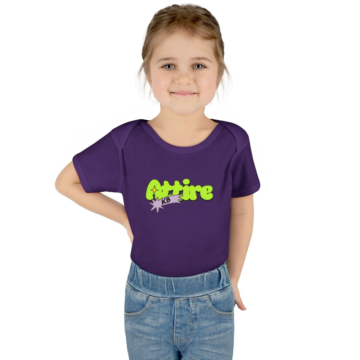KB Attire Infant Bodysuit with "Cartoon" Logo