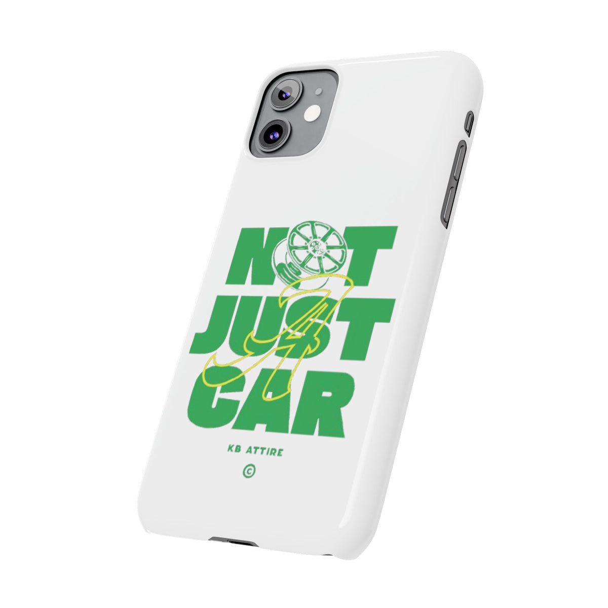 Not Just A Car Slim IPhone Cases (White)