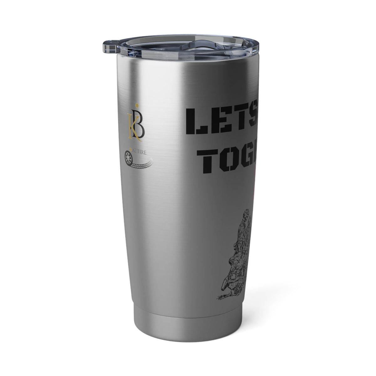 Custom KB Attire "Lets Fight Together" Vagabond 20oz Tumbler