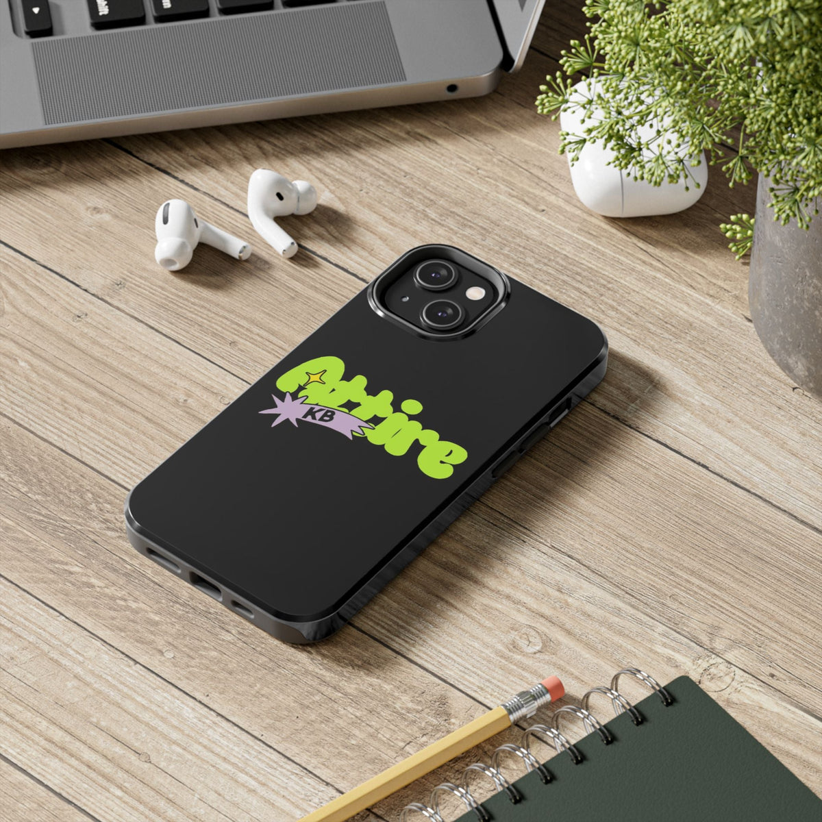 KB Attire Cartoon Phone Case (Black)