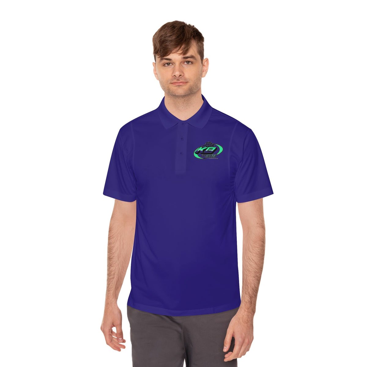 KB Attire Men's Logo Sport Polo Shirt