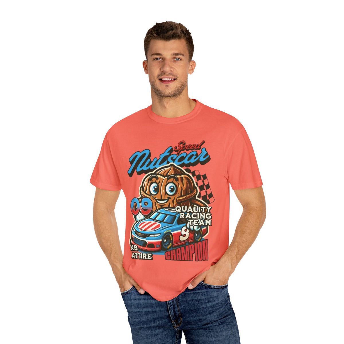 Champion Nutcar Racing T-Shirt | Unisex Garment-Dyed Tee for Racing Fans