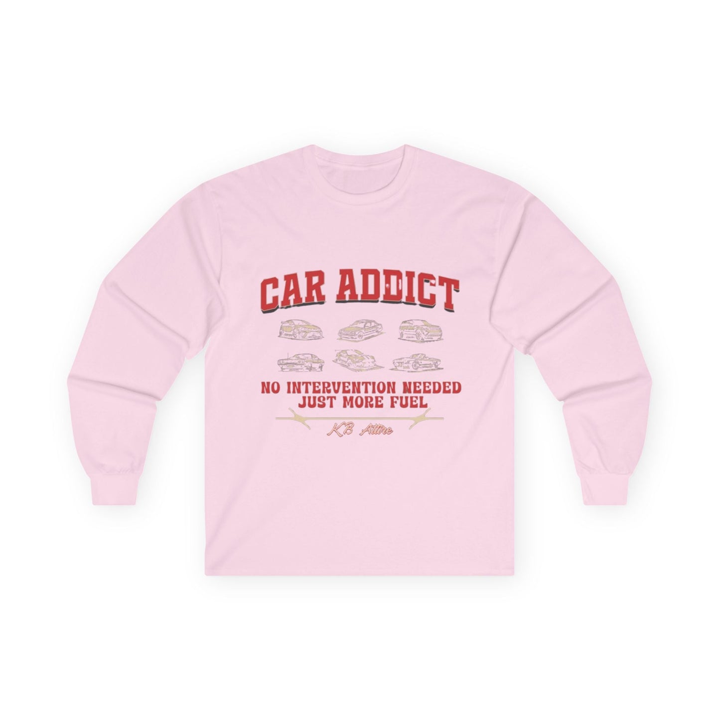 'Car Addict' Long Sleeve Tee
