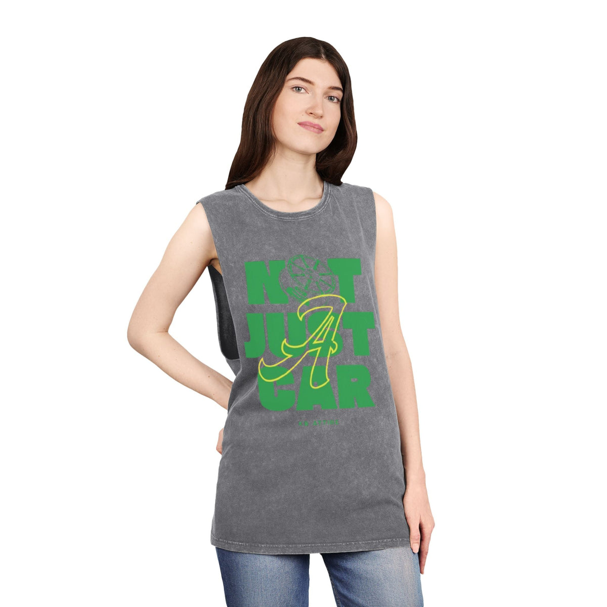 Unisex Stonewash 'Not Just A Car' Tank Top