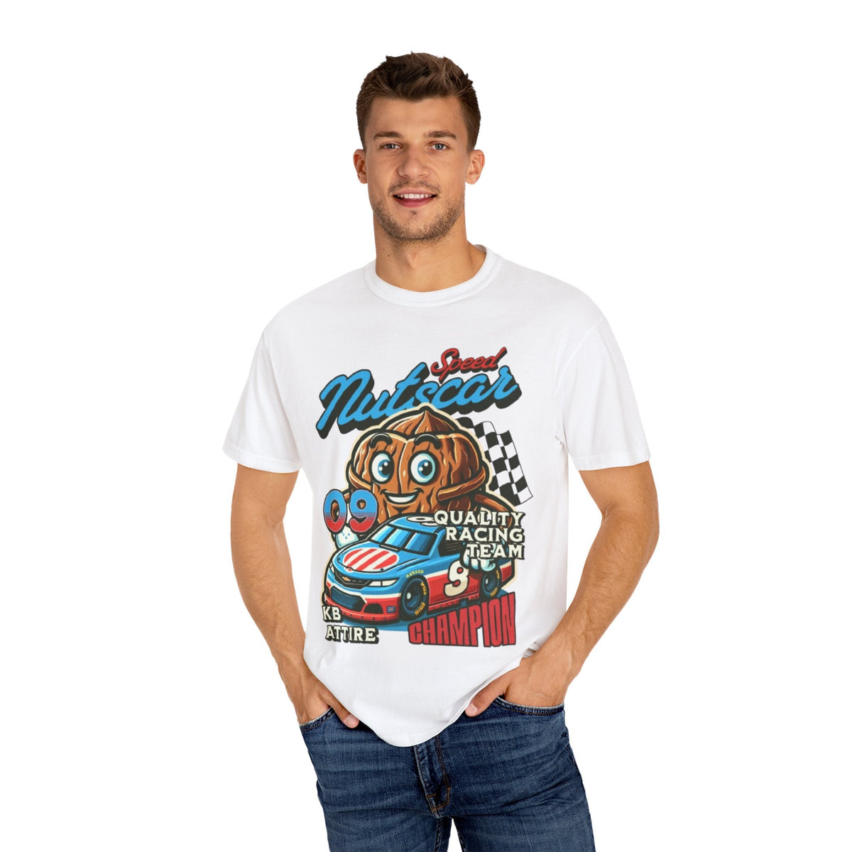 Champion Nutcar Racing T-Shirt | Unisex Garment-Dyed Tee for Racing Fans