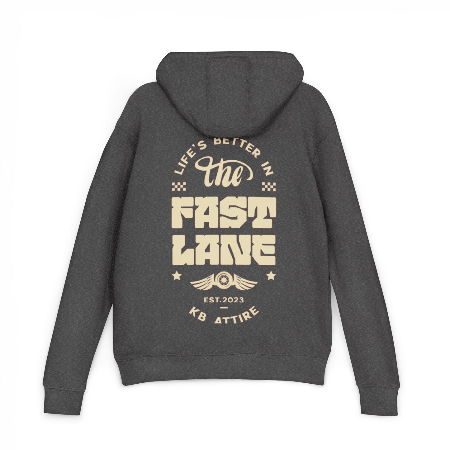 KB Attire French Terry Fast Lane Vintage Hoodie