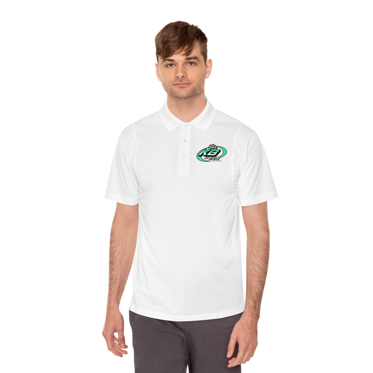KB Attire Men's Logo Sport Polo Shirt