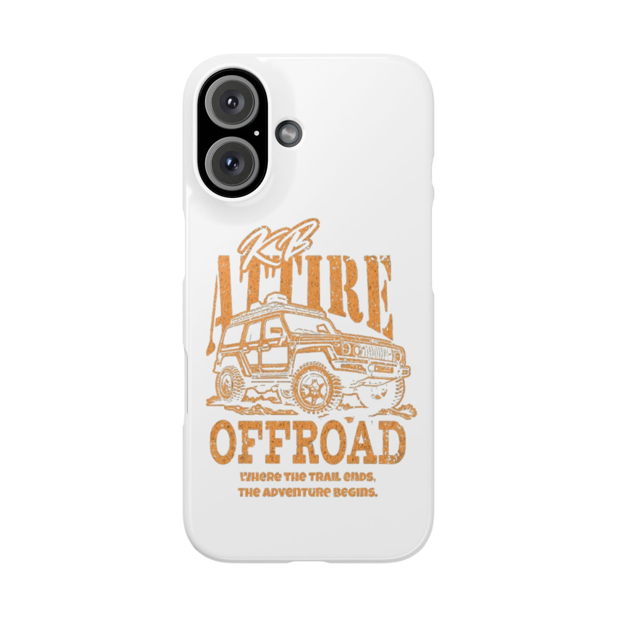 KB Attire Offroad Adventure IPhone Case (White)
